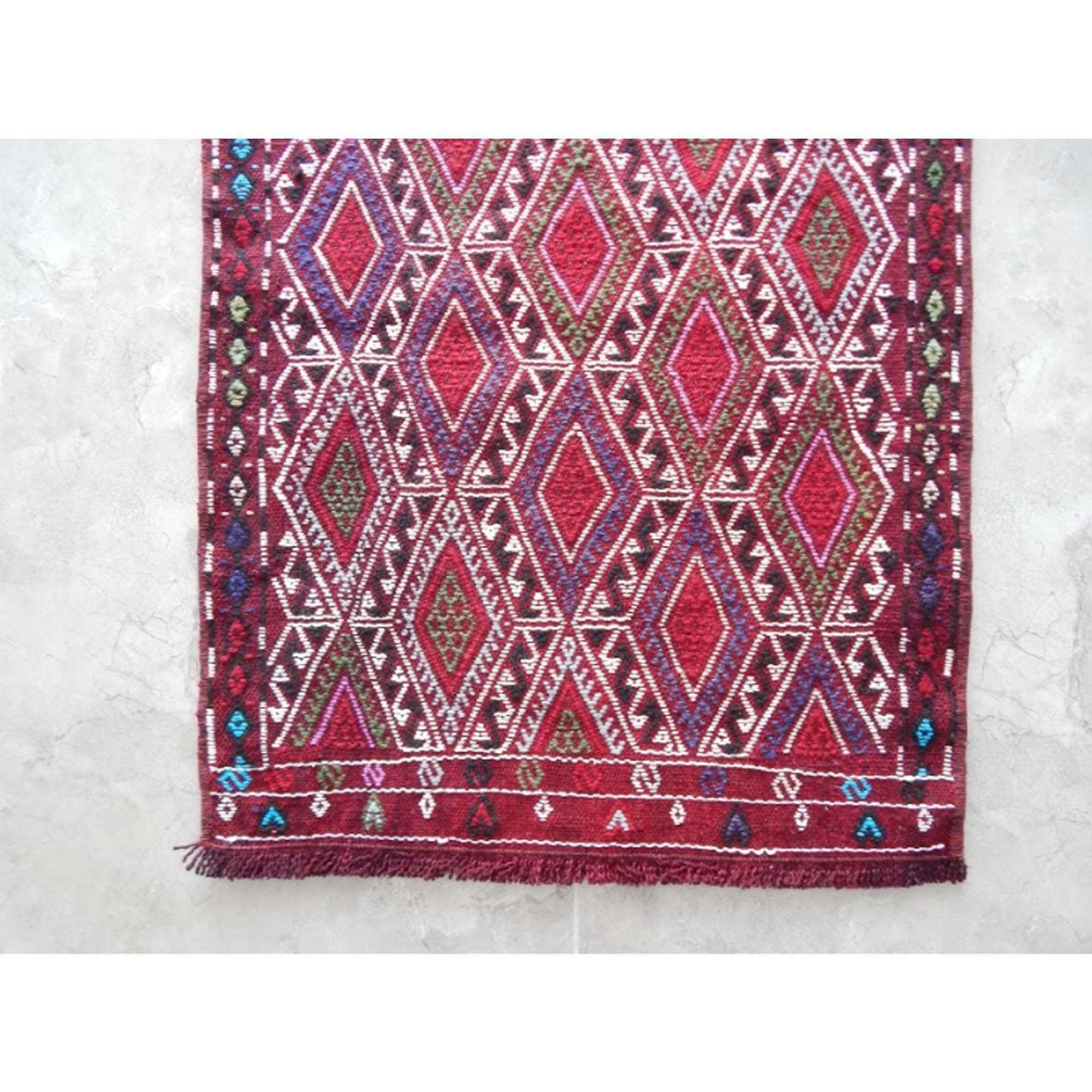 Antique Turkish Handmade Door Mat Small Kilim Rug photo vinterior