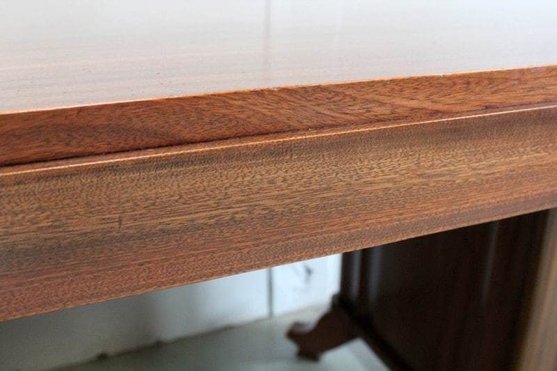 Rectangular Table In Solid And Veneered Mahogany 1930/1940 photo vintage