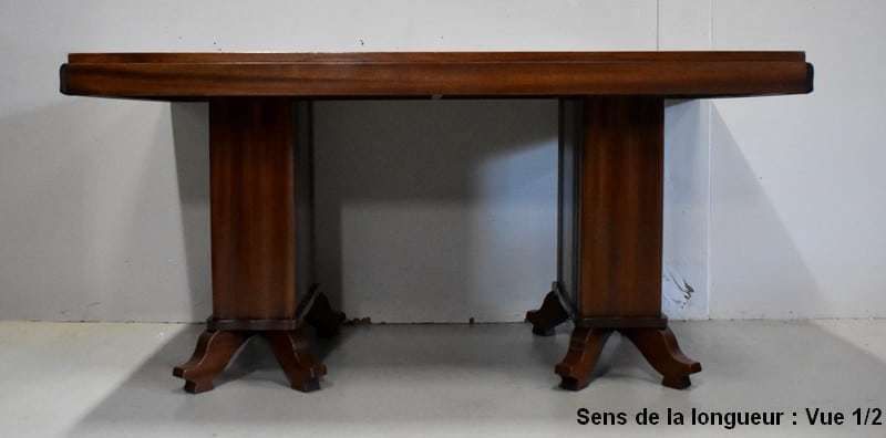 3303.21 Rectangular Table In Solid And Veneered Mahogany 1930/1940 photo