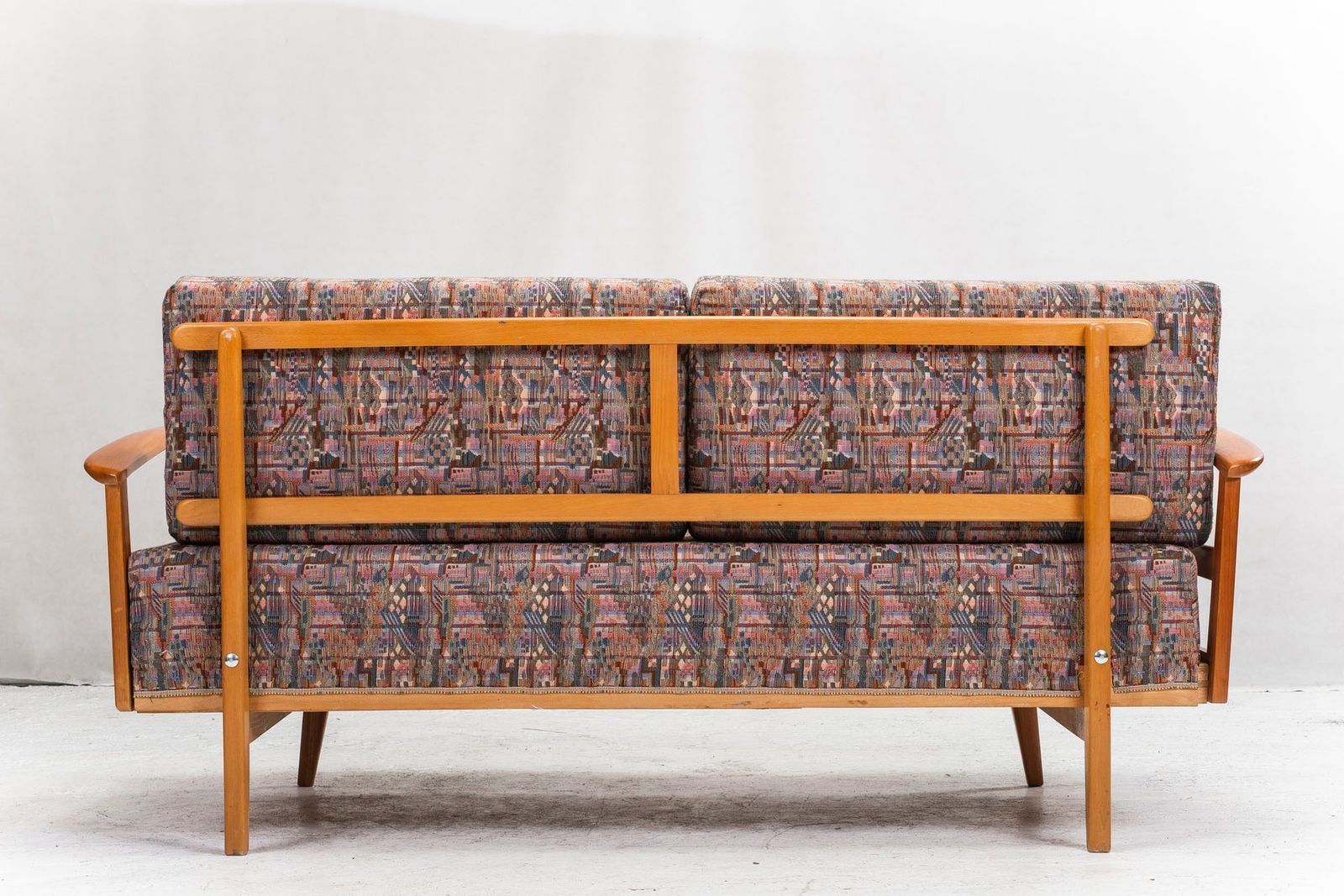 1380.0 Antimott Easy Chairs & Daybed In Cherry By Walter Knoll / Wilhelm Knoll For Knoll Inc. / Knoll International, 1950s, Set Of 3 photo