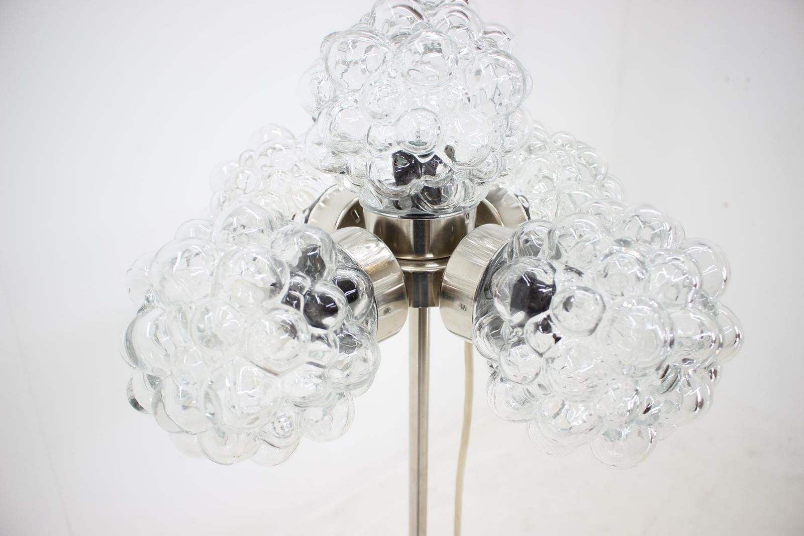 Set Of Floor Lamp And Chandelier "Raspberry", Kamenický šenov, 1970 photo Lighting