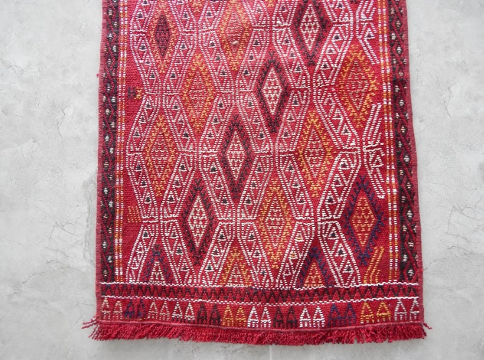 Nomadic Geometrical Turkish Tribal Antique Handmade Anatolian Kilim Rug 1′7″ × 3′1″ photo vinterior