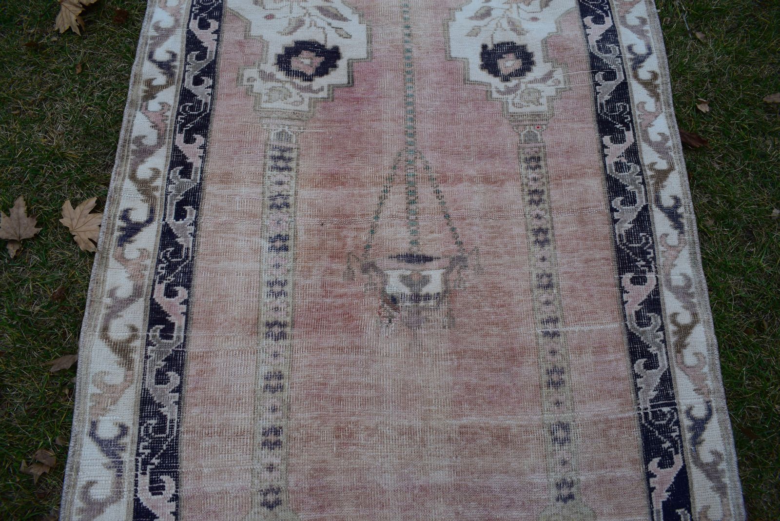 Decorative Turkish Soft Muted Color Oushak Living Room Rug 3'6" X 5'8" photo vinterior