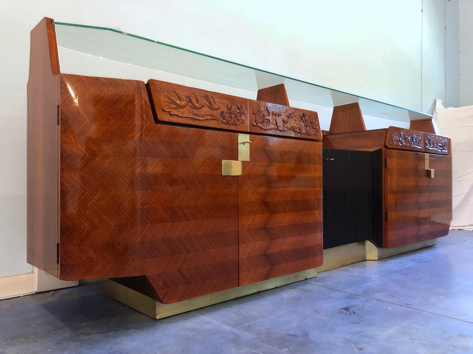 Italian Midcentury Sideboard Manufactured By Consorzio Esposizioni Mobili Cantù photo Furniture
