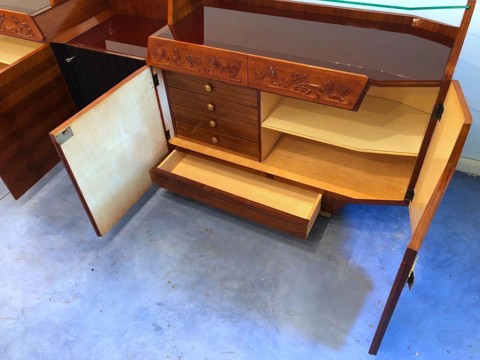 photo buy Italian Midcentury Sideboard Manufactured By Consorzio Esposizioni Mobili Cantù