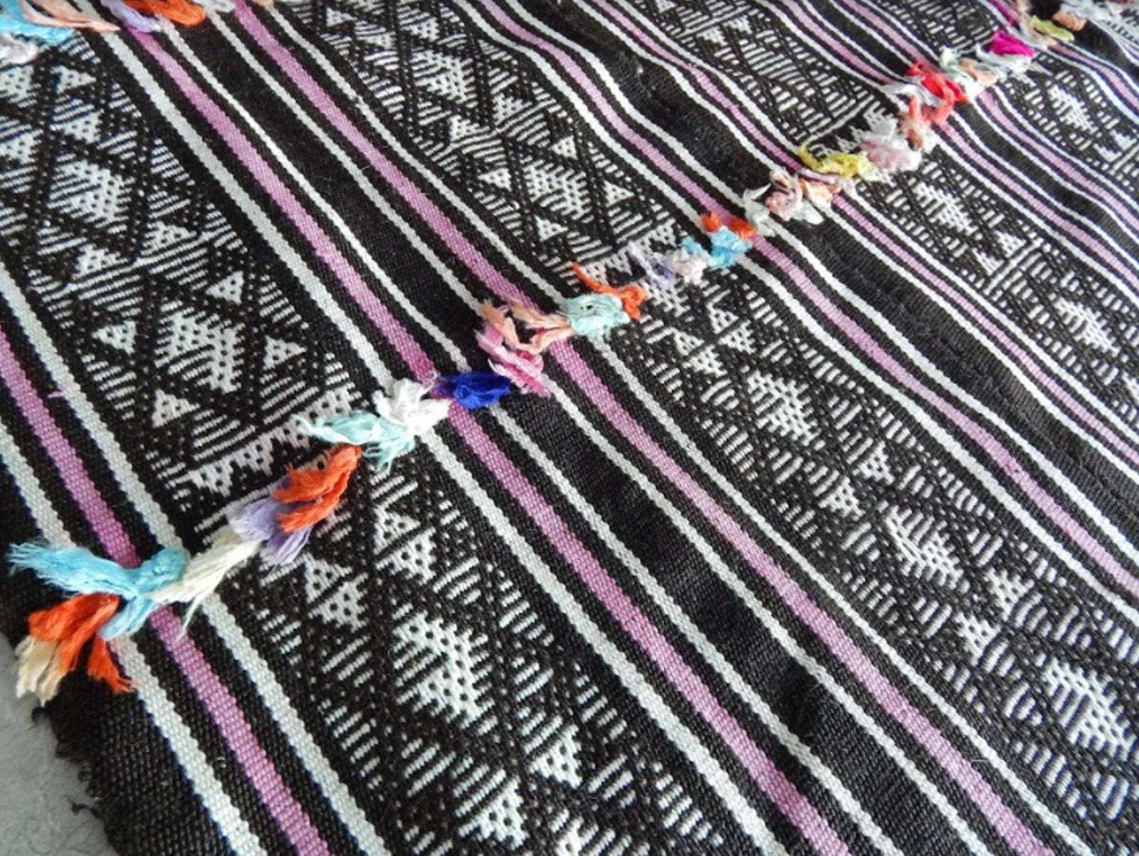 Antique Primitive Rug Hand Woven Cotton Anatolian Kilim Rug   5′8″ × 7′8″ photo vinterior