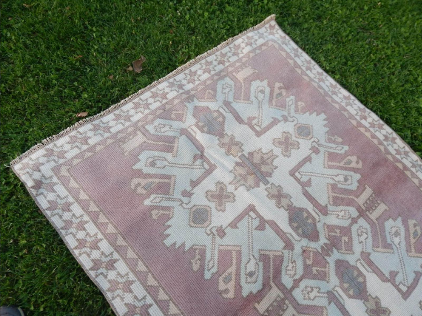 Vintage Turkish Kars Rug 3′11″ × 5′6″ photo buy