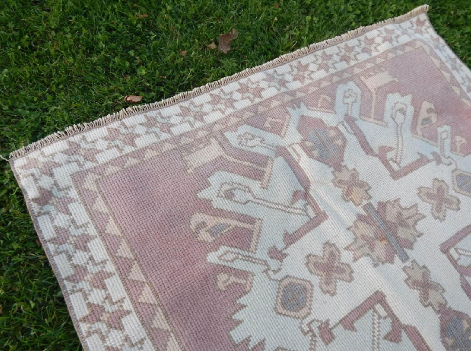 Vintage Turkish Kars Rug 3′11″ × 5′6″ photo vintage