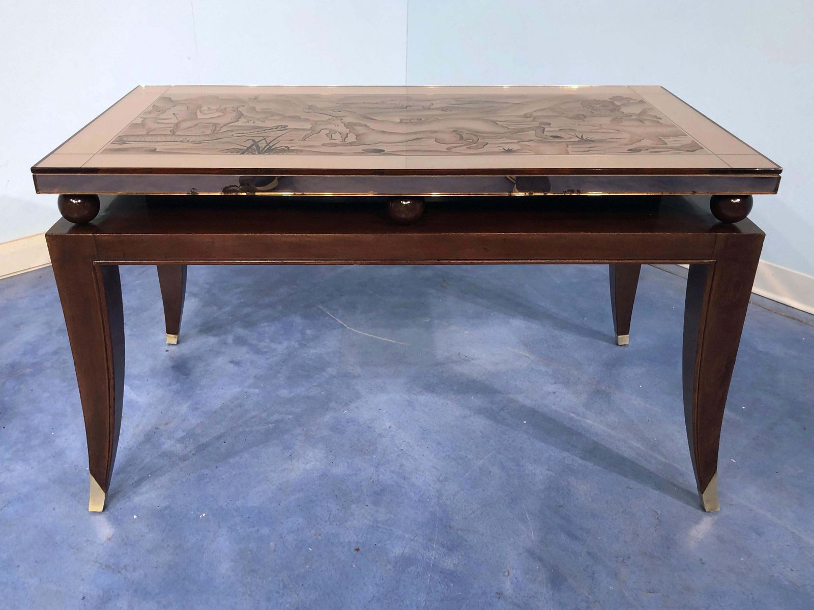 photo vinterior French Art Deco Coffee Table, In The Style Of Pascaud, 1940