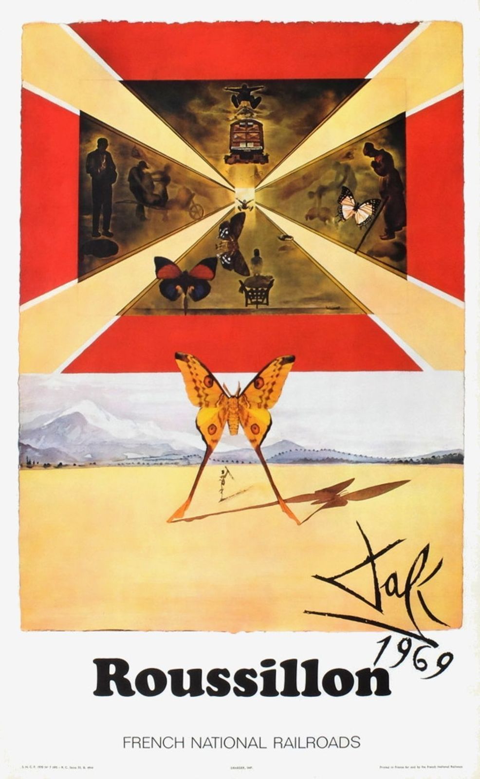 Salvador Dali Sncf   French National Railroads   Roussilon (Small)
