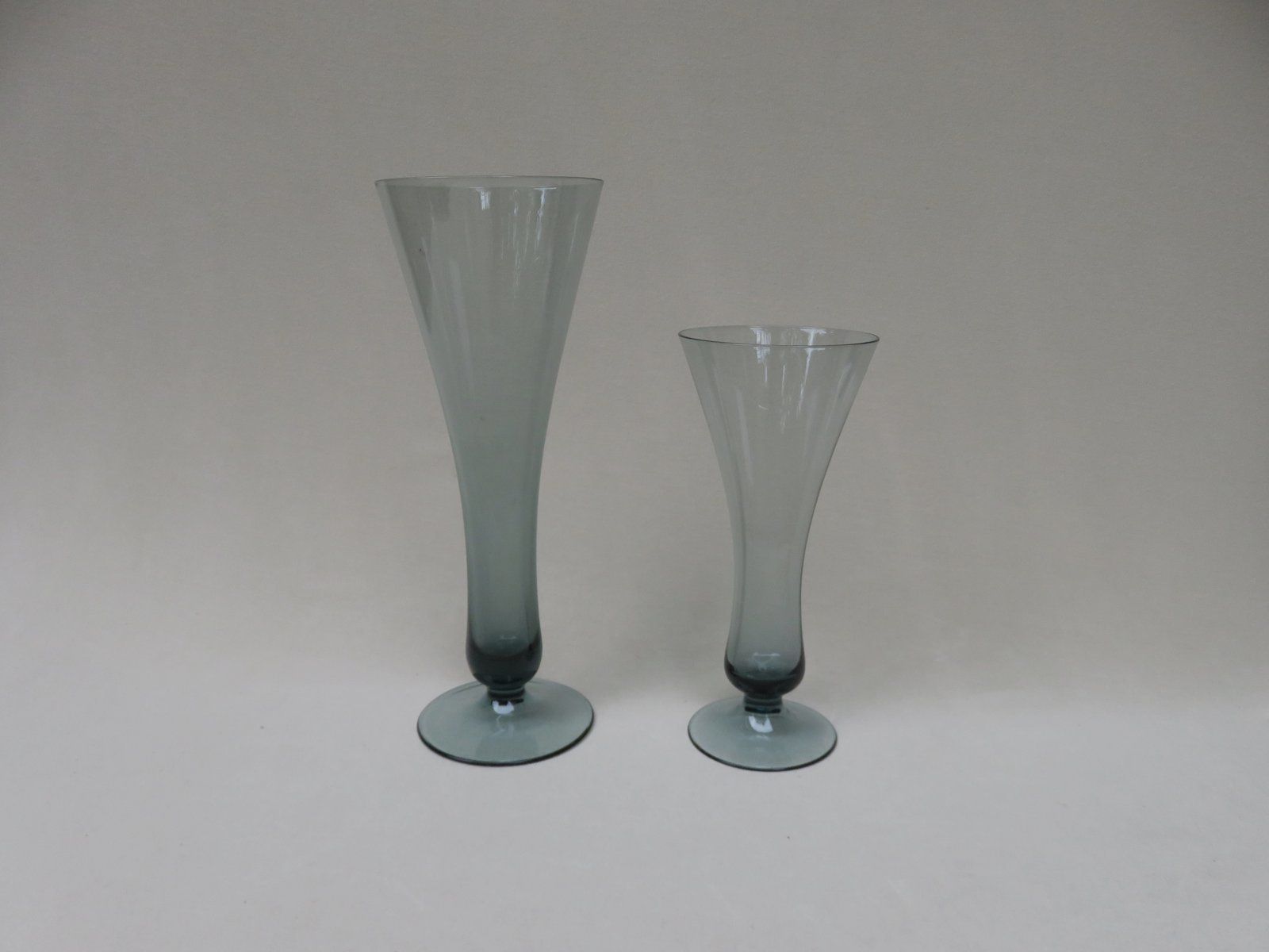 Tourmaline Glass Vases By Wilhelm Wagenfeld For Wmf, 1950s, Set Of 6 photo buy
