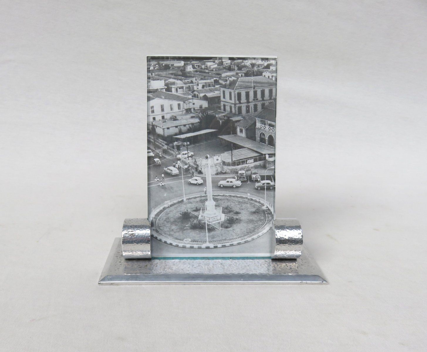 Art Deco Hammered Aluminum Picture Frames, 1930s