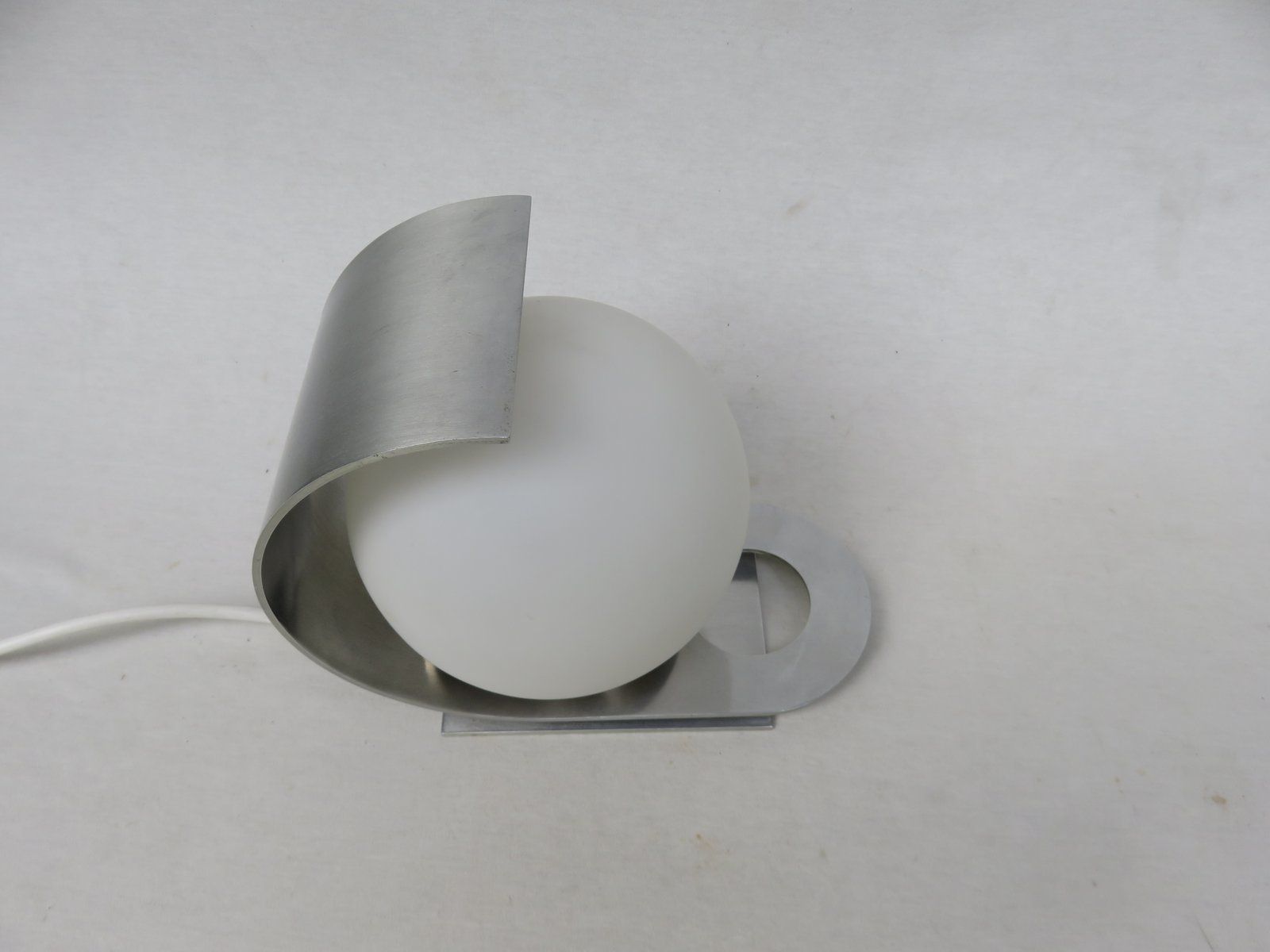 Small Italian Aluminum Table Lamp By Pia Guidetti Crippa For Lumi, 1970s photo vintage