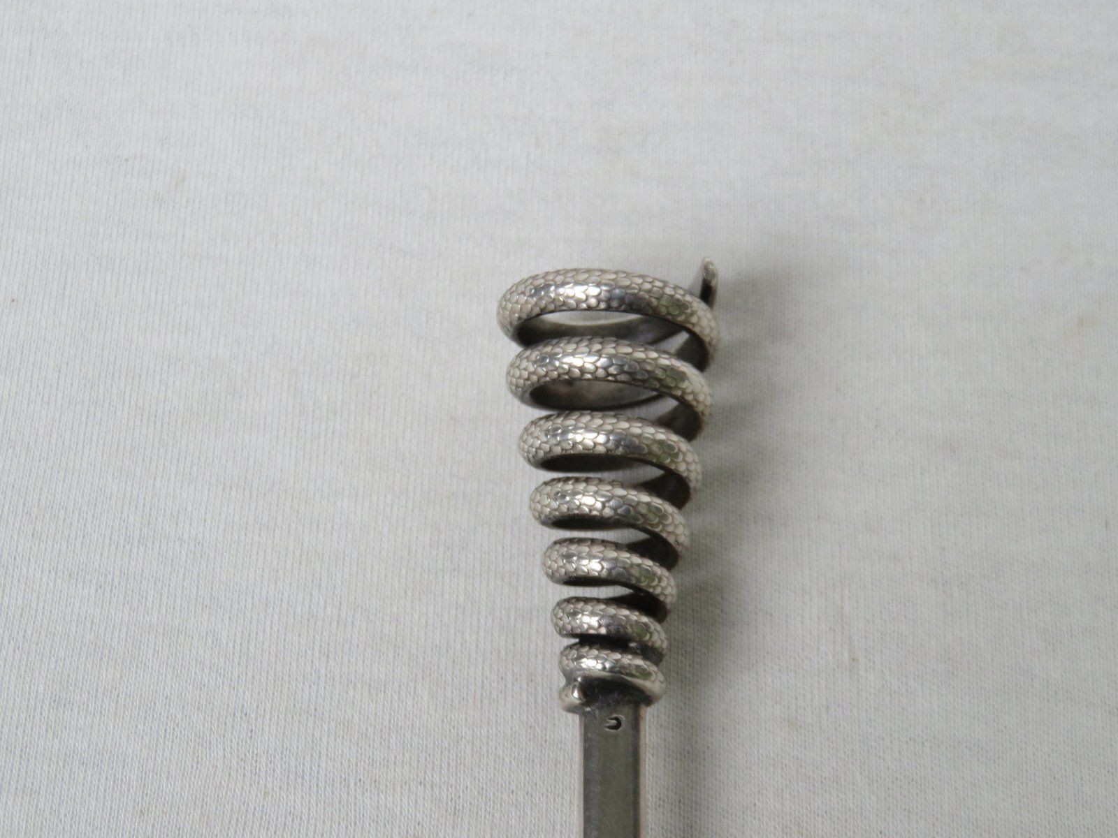 Art Deco Silver Plated Snake Letter Opener photo vinterior