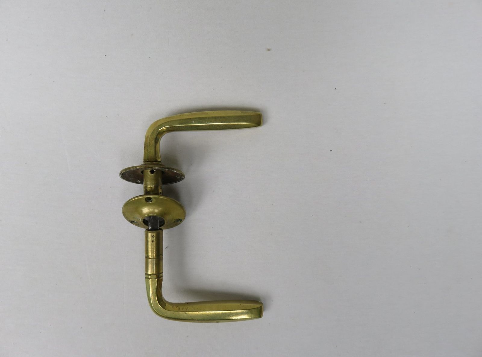 Art Nouveau Brass Door Handles With Rosettes And Keyhole Covers, Set Of 5 photo furniture