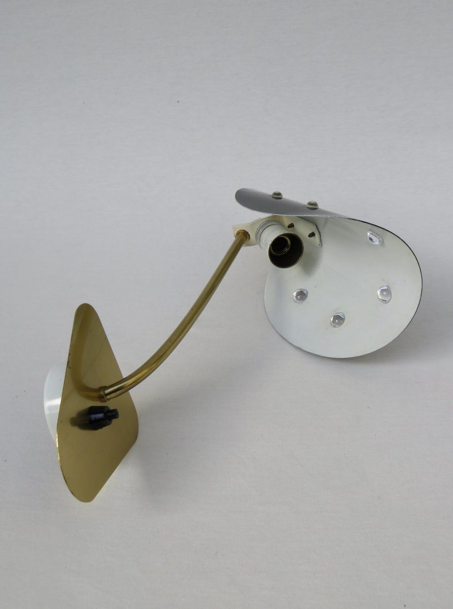 photo buy Extraordinary Italian Brass, Black Lacquered Aluminum, And Glass Bead Sconces, 1950s, Set Of 2