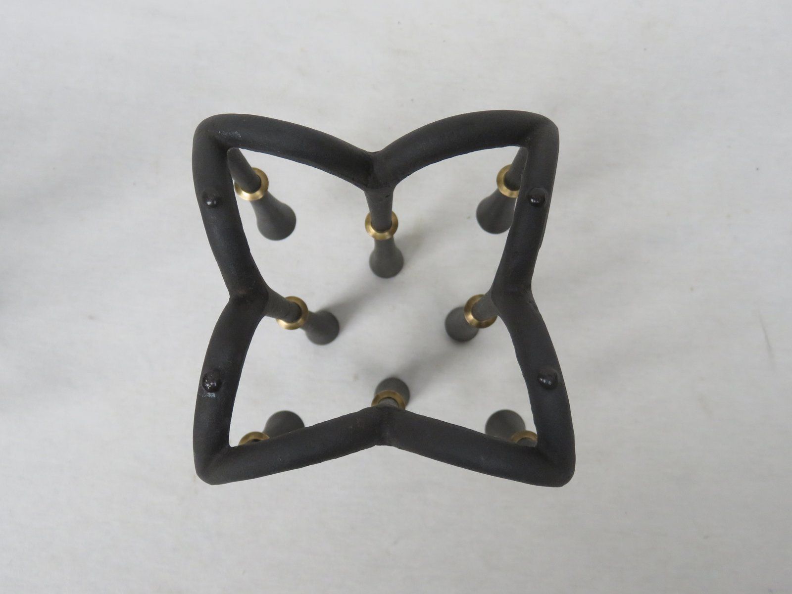 Cast Iron And Brass Candleholders By Jens Quistgaard For Dansk Designs, 1960s, Set Of 2 photo buy