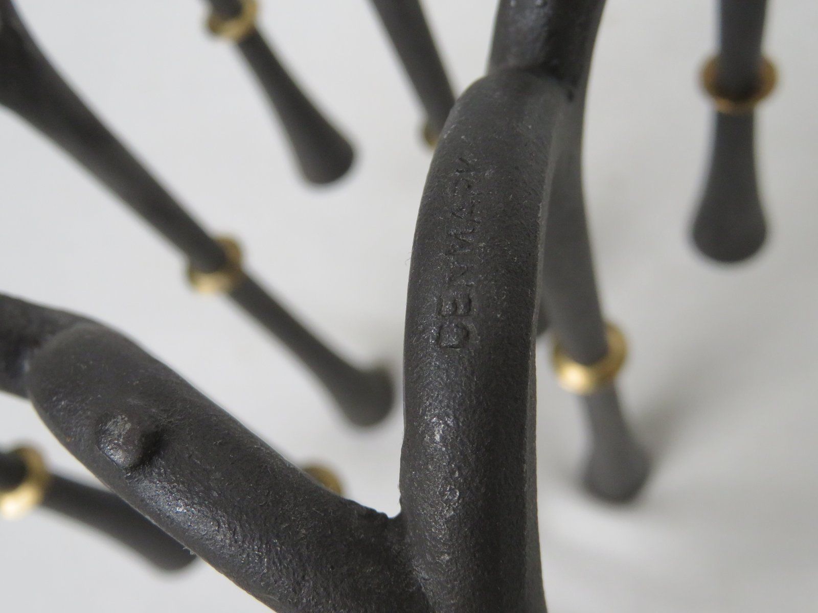 photo vinterior Cast Iron And Brass Candleholders By Jens Quistgaard For Dansk Designs, 1960s, Set Of 2