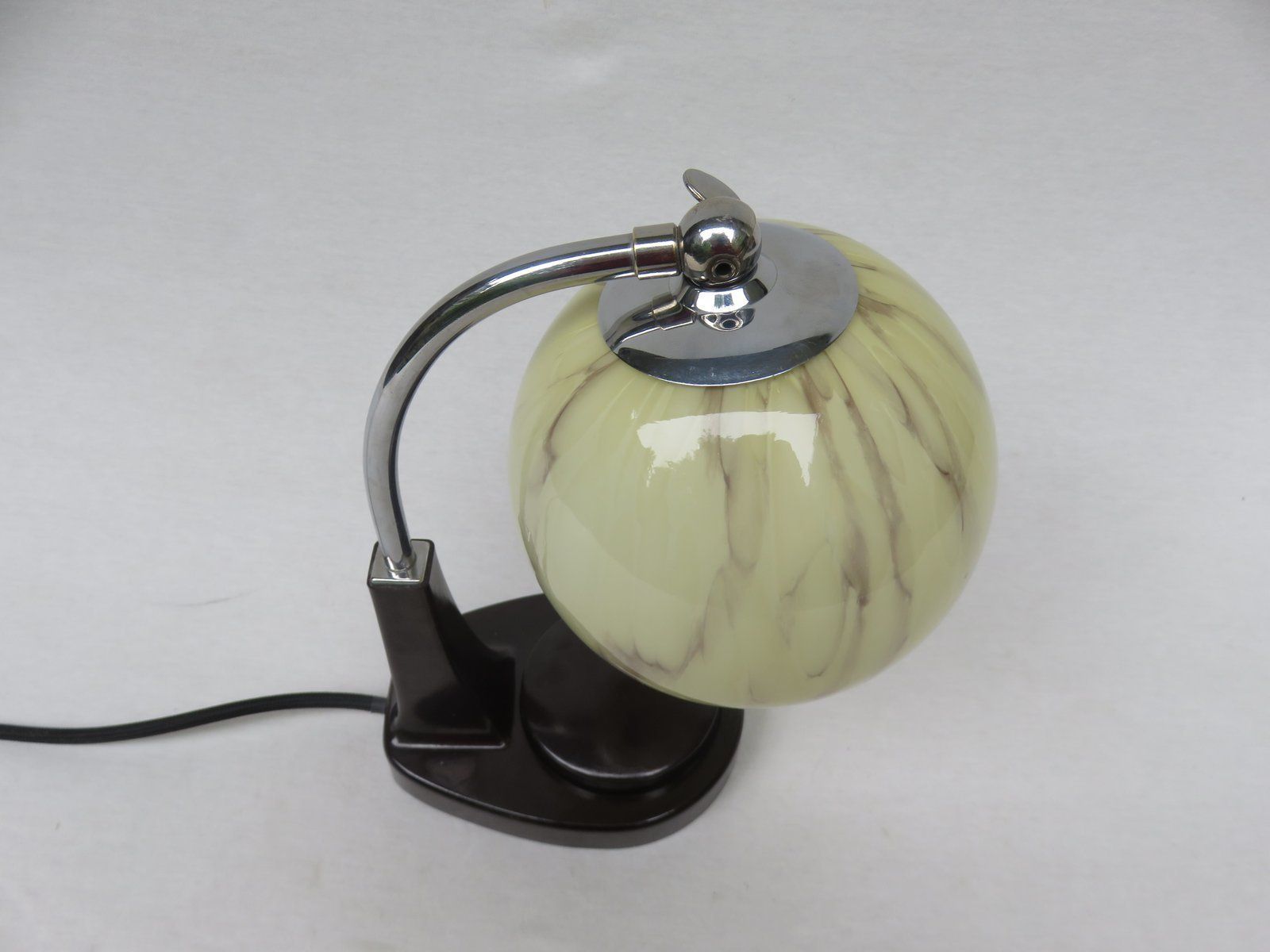 photo vinterior Bauhaus Bakelite Table Lamps By Marianne Brandt For Gmf, 1920s, Set Of 2