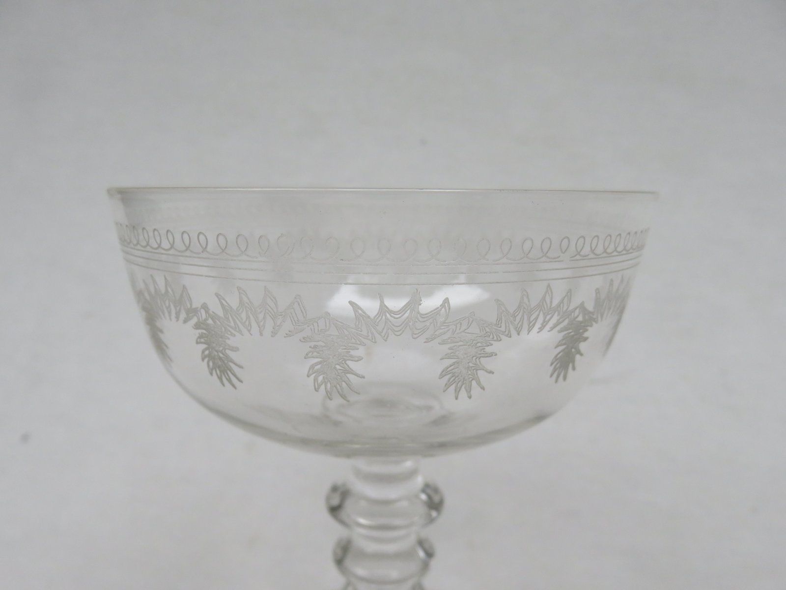 Antique French Champagne Glasses, Set Of 12 photo vintage