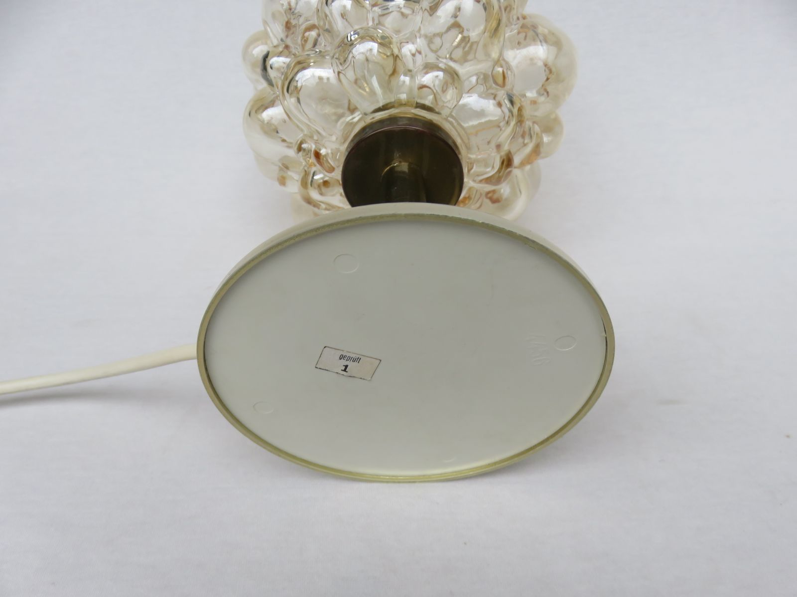 1845.35 Bubble Glass Table Lamps By Helena Tynell For Limburg, 1960s, Set Of 2 photo