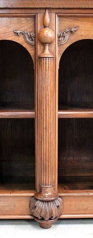 photo buy Long Presentation Cabinet, In Walnut, Renaissance Taste   2nd Part Of The 19th Century