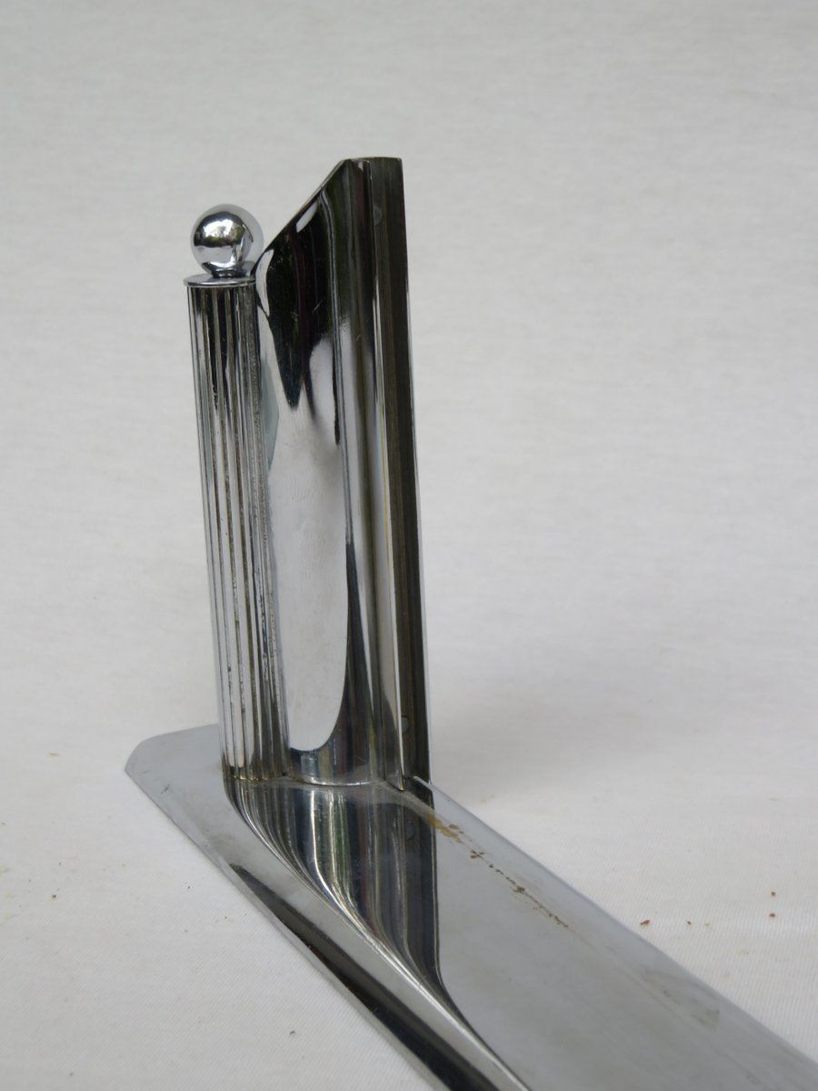 photo vinterior Large Vintage Chrome Picture Frame