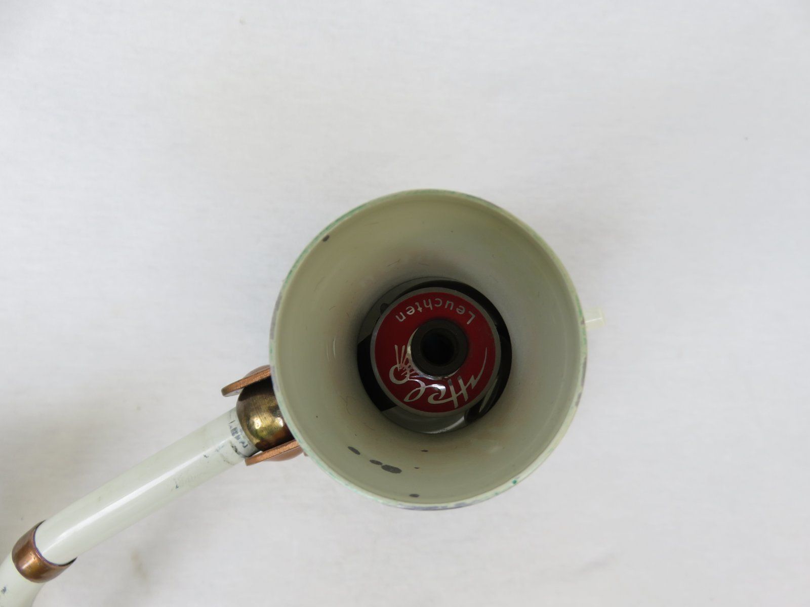 photo buy Extraordinary Green And Beige Scissor Lamp From Helo Leuchten, 1960s