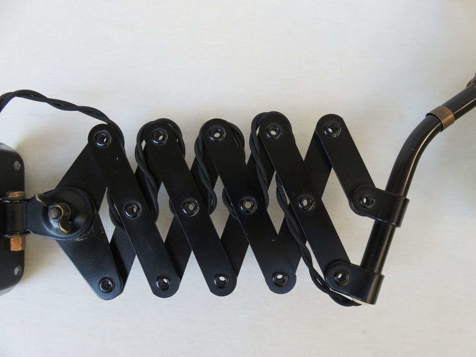 2918.05 Extraordinary Yellow And Black Scissor Light From Helo Leuchten, 1960s photo