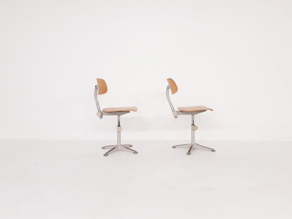 Friso Kramer For Ahrend De Cirkel Drafting Stools, The Netherlands 1950s photo Furniture