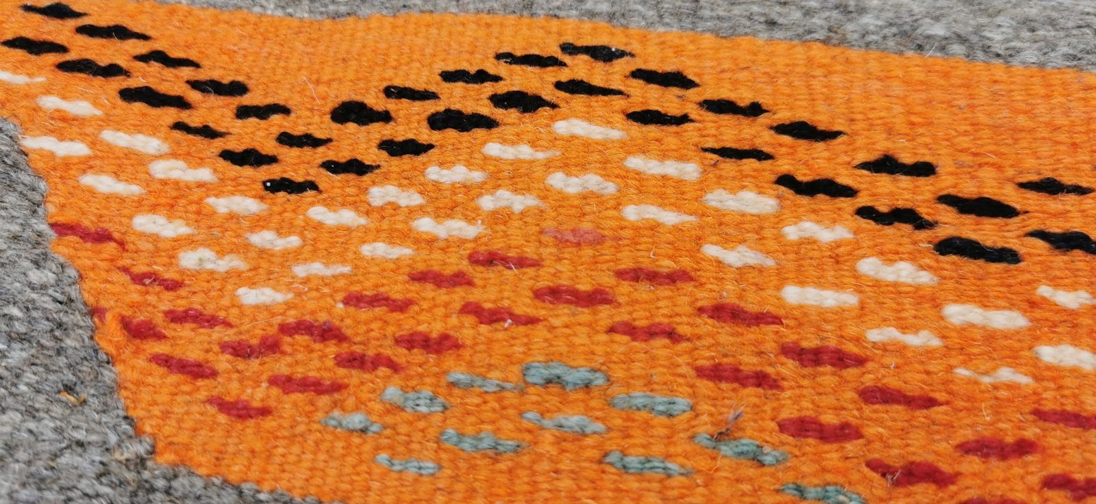 1150.0 Hand Woven Moroccan Rug Camel Hair .Hand Ebmroidery 267x156 Cm photo