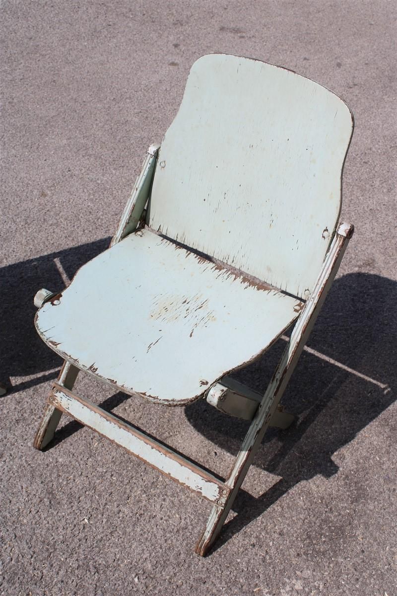 Two Old Folding Chairs In Bentwood Italy 1950s Curved Wood photo for sale