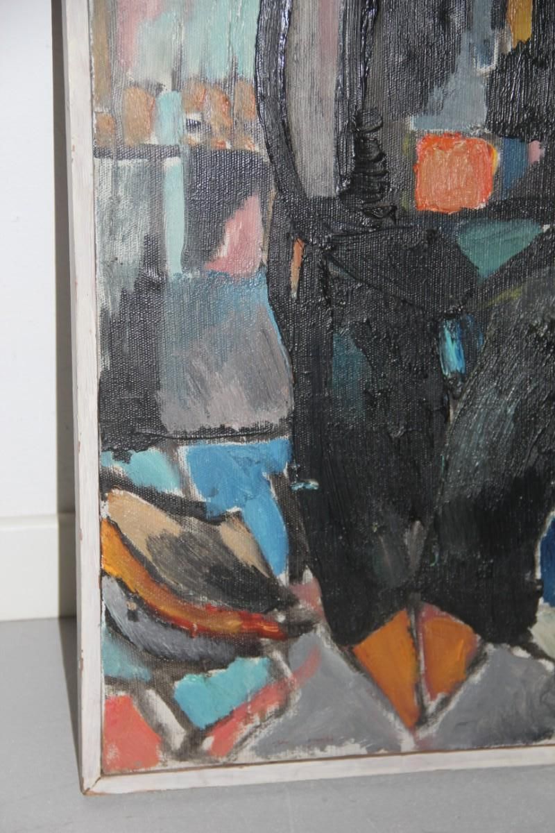 Oil On Canvas 1969 Depicting Jewish Priest With Signature In The Back photo 3596.0
