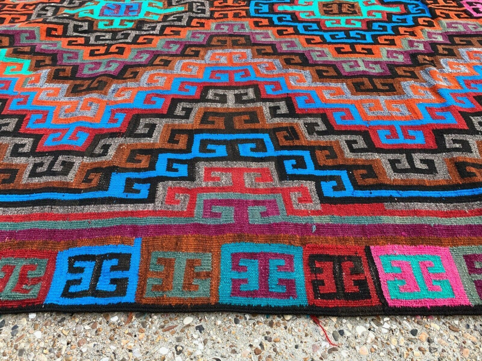Vintage Turkish Kilim Rug 530x200 Cm Tribal Kelim Large photo 2250.0