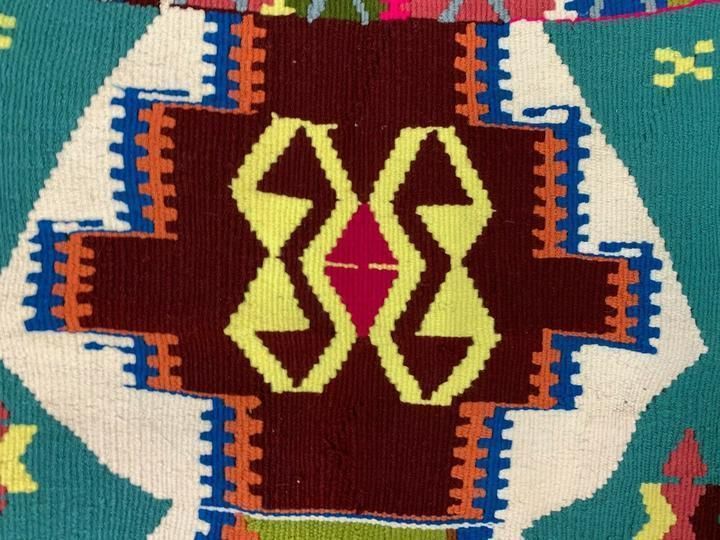Small Vintage Turkish Kilim 134x85 Cm Wool Kelim Rug Indigo Red Blue Black Grey photo vinterior