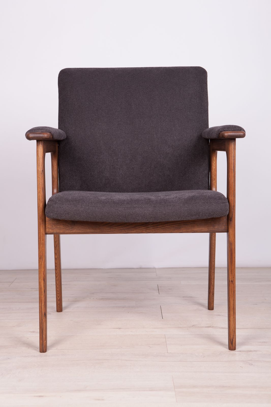 Oak Armchair From Berg Poulsen, 1970s photo for sale