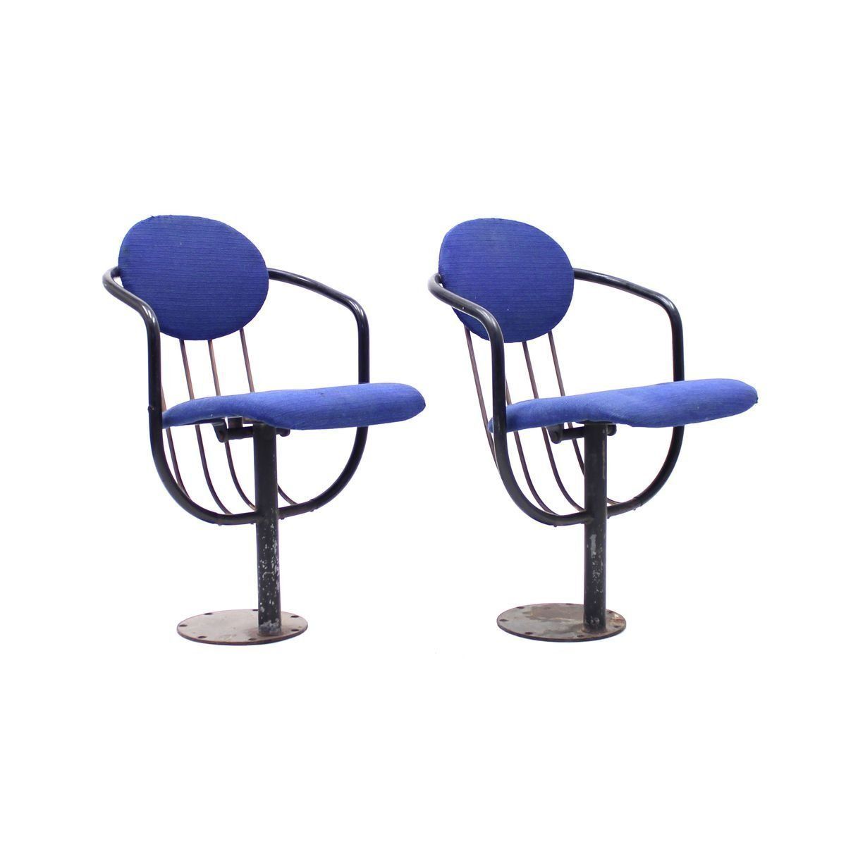 Folding Theatre Chairs By Poul Henningsen For Andreas Christensen, 1950s, Set Of 2 photo for sale