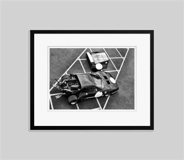 '1978 Ferrari' 1985 C Type Print Framed In Black