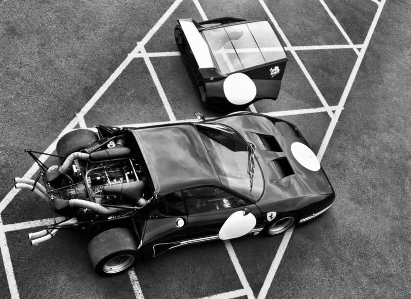 '1978 Ferrari' 1985 C Type Print Framed In Black photo furniture
