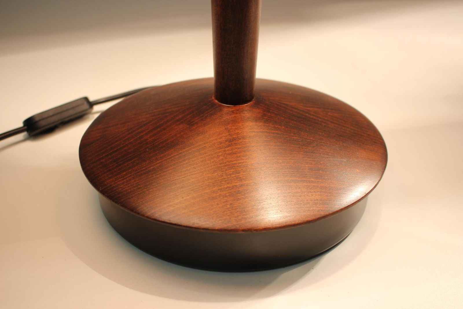 Pair Of Midcentury French Design Wooden Table Lamp By Lucid / 1970s Renovated! photo buy