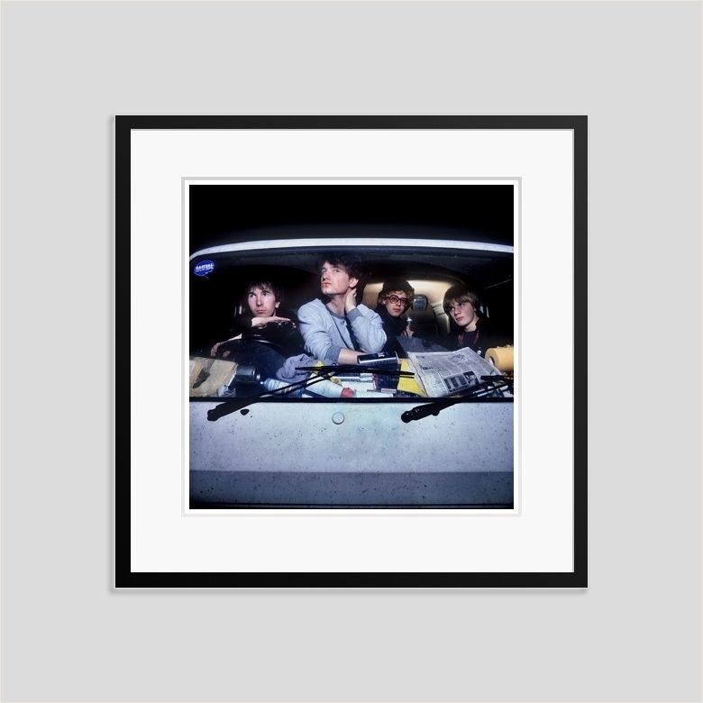 ' U2 On Tour ' 1980 By Martyn Goddard Giclée Print Framed In Black photo furniture