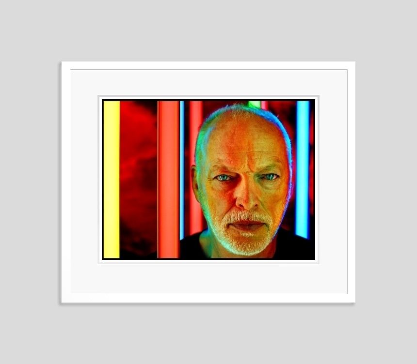 ' David Gilmour ' By  Kevin Westenberg Signed Limited Edition Giclée Print Framed In White photo furniture