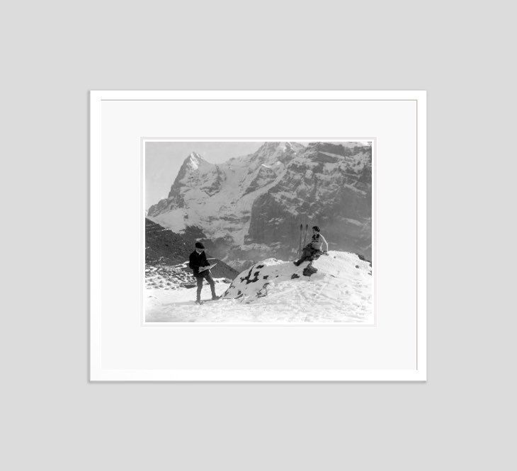 'Art In The Mountains' Artist Adrian Allison 1922 Archival Pigment Print Framed In White