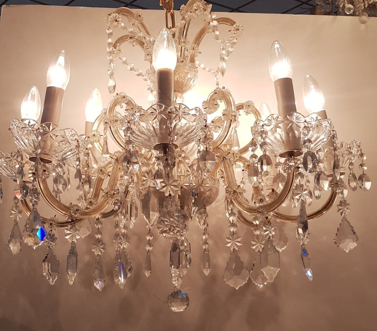 Chandelier From Palwa, 1970s photo Lighting