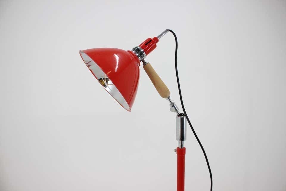 Big Midcentury Adjustable Industrial Style Floor Lamp 1950s photo Lighting