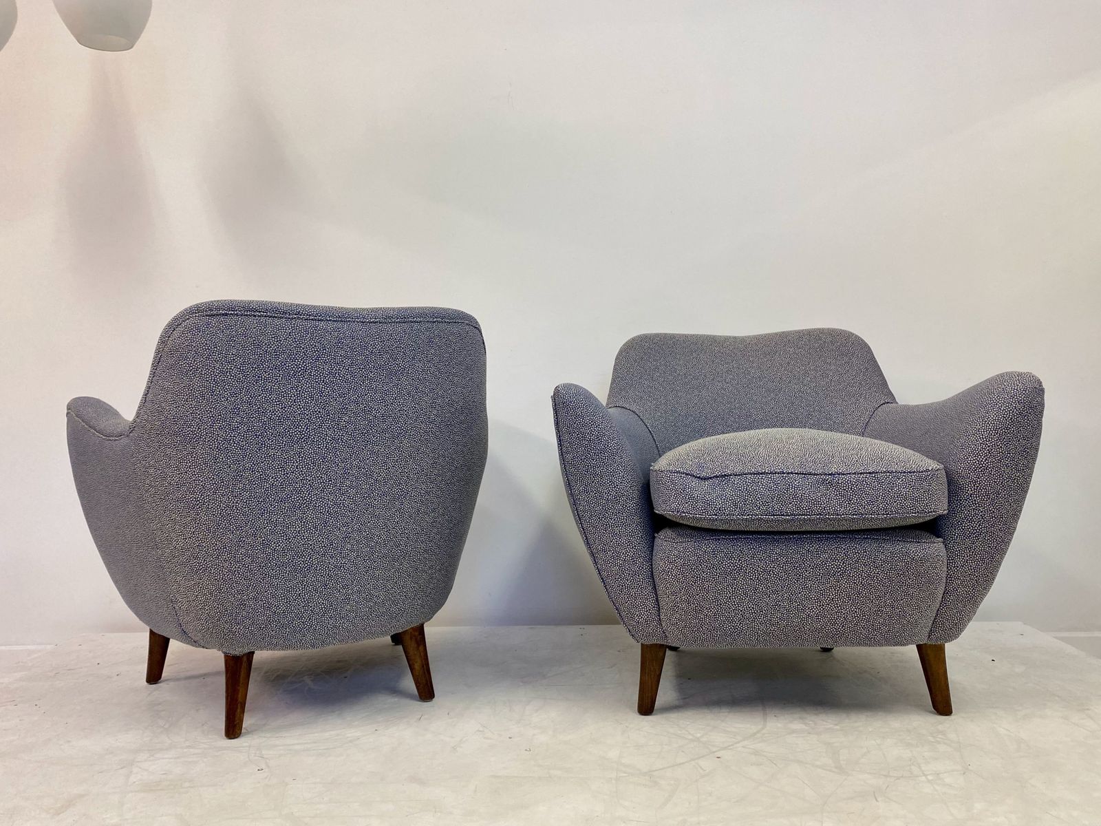 Mid Century Pair Of 1950s Italian Armchairs In The Style Of Guglielmo Veronesi photo buy