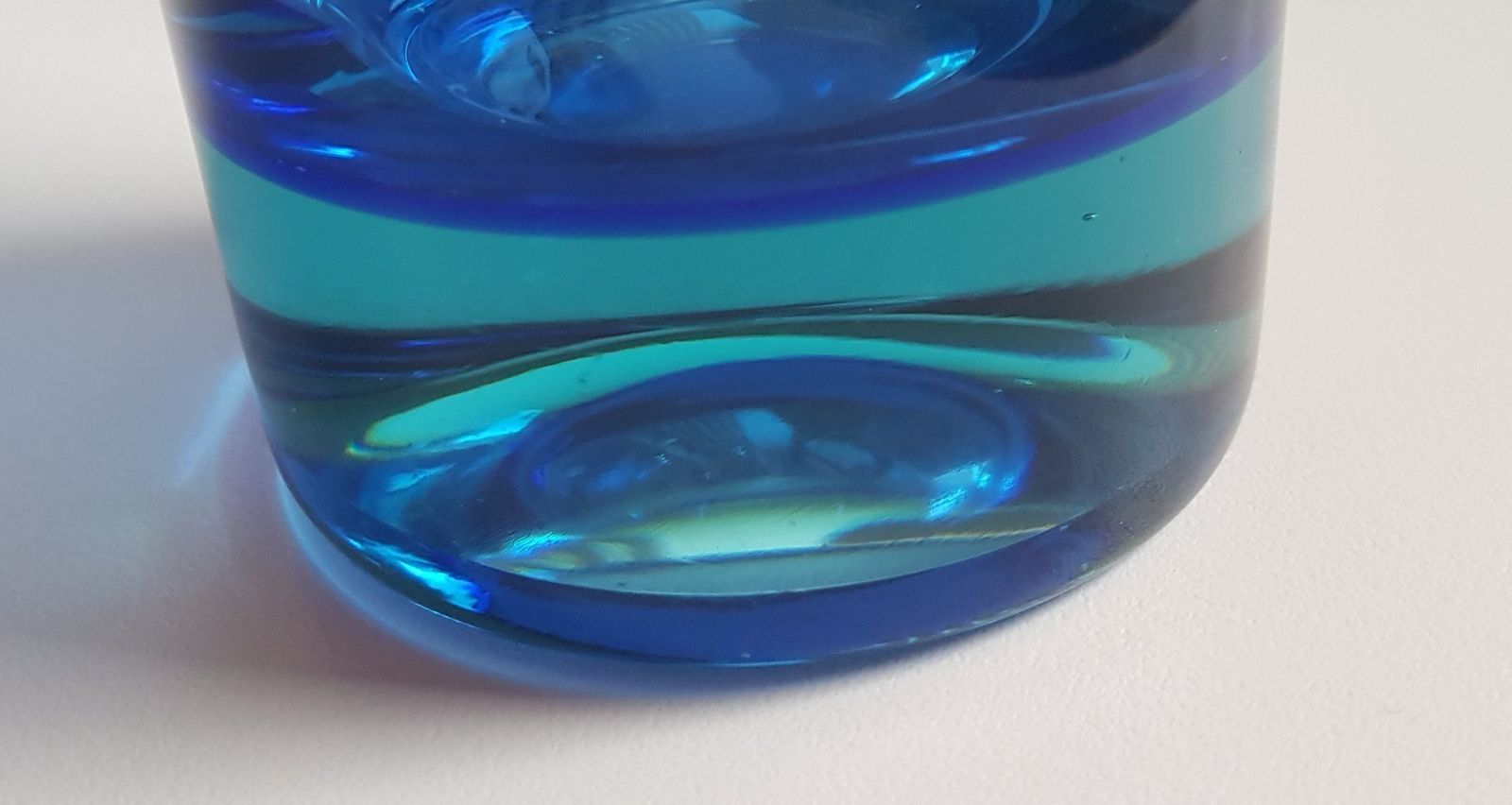 Mid Century Italian Murano Glass Vase By Pinzoni Mario For Seguso, 1950s photo for sale