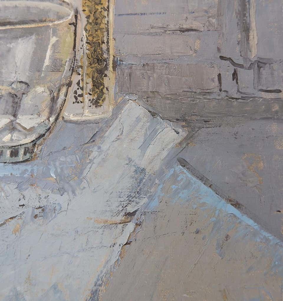 Still Life Painting On Canvas, Victor Petré, Belgium, Circa 1960 photo Art