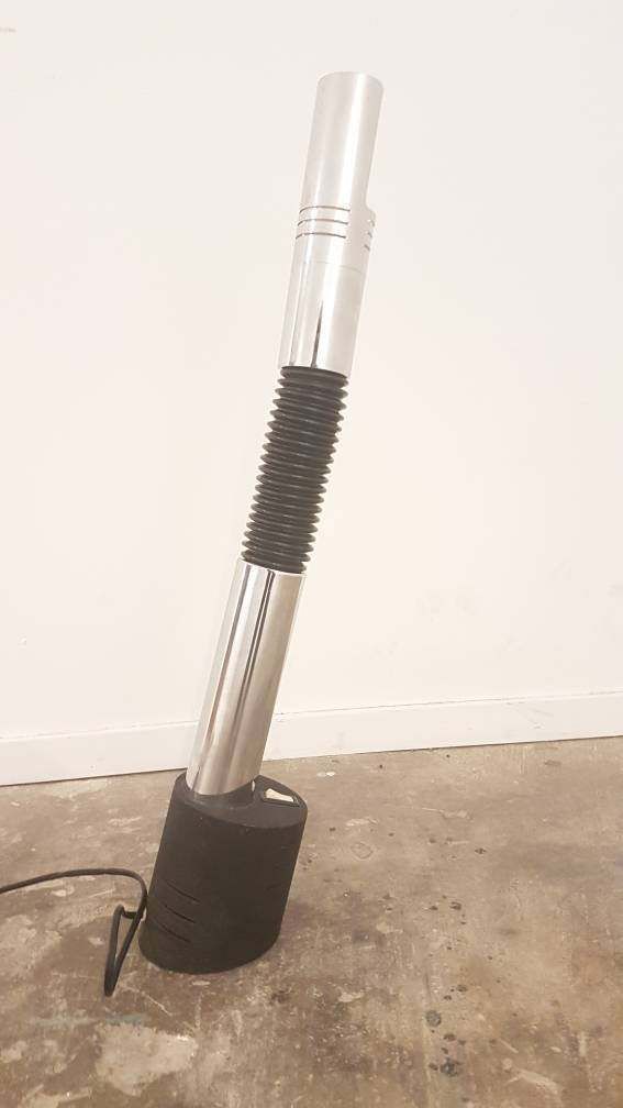 photo furniture Italian Targetti Sankey 'Elbow' Series Desk Lamp, Chrome And Flexible With Metal Foot, 1970s Space Age Italian Modern