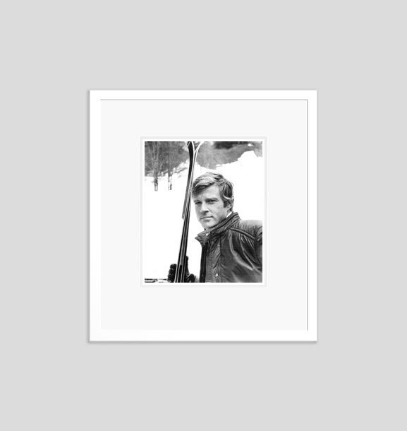 'Redford In Downhill Racer' 1969 Archival Pigment Print Framed In White